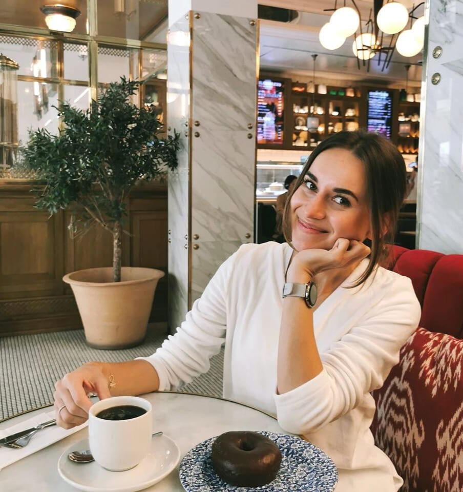 Ja z kawką i pączusiem